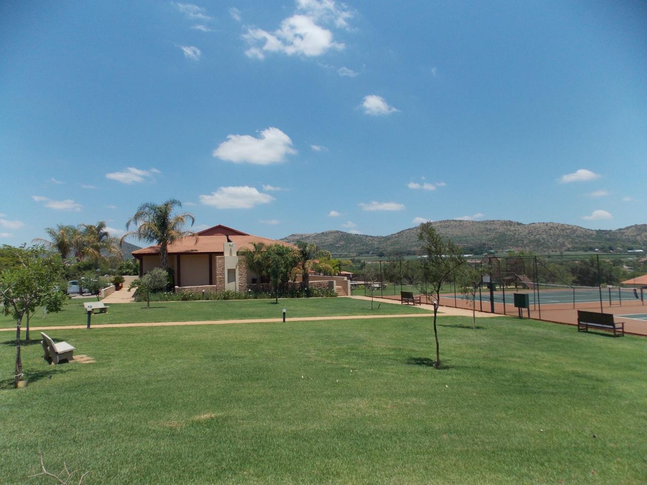 Clubhouse and tennis courts