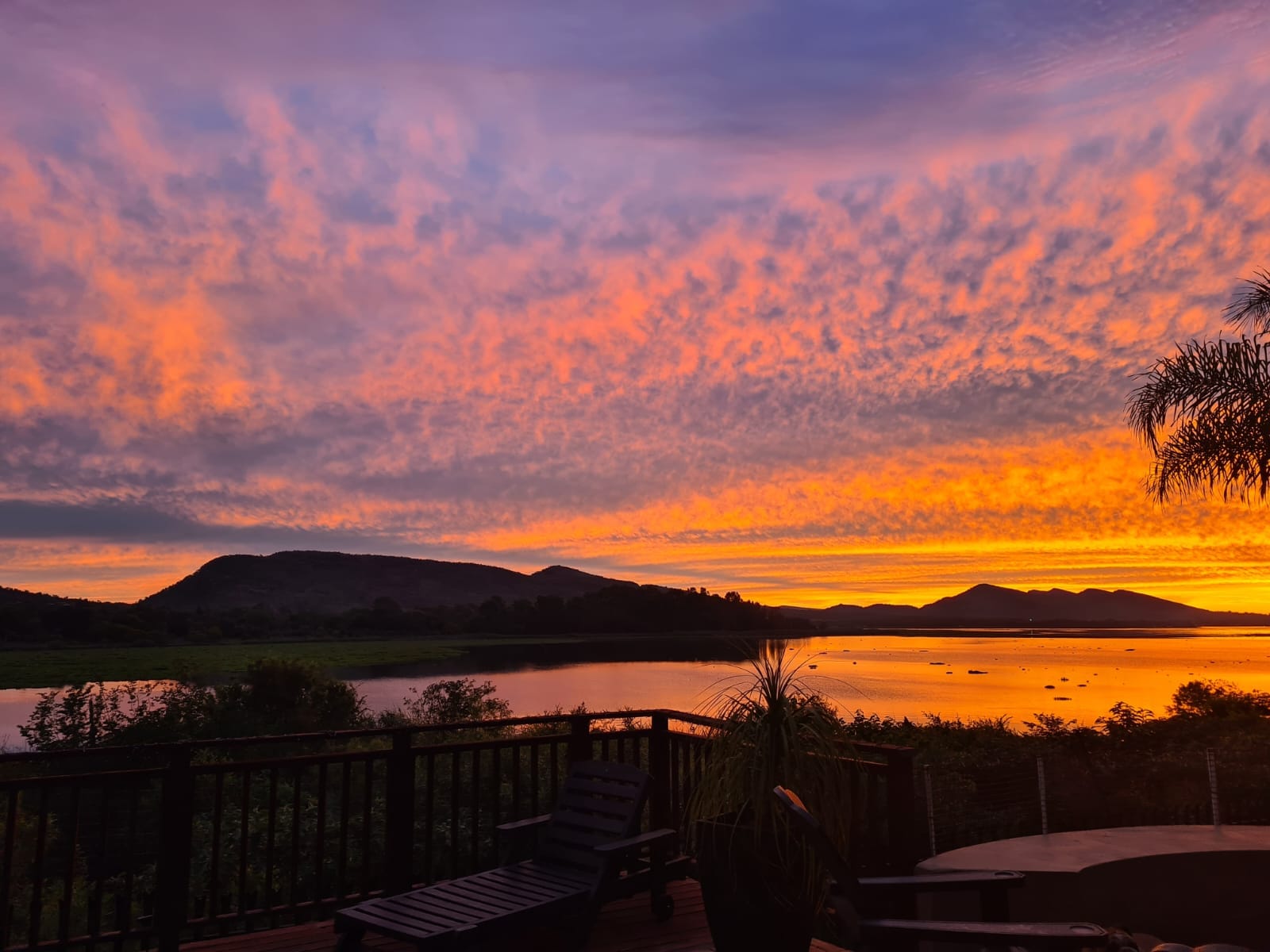 Sunset over Hartbeespoort Dam from Birdwood